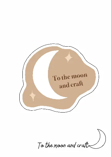 Sticker ToTheMoonAndCraft